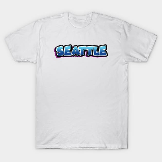 Seattle T-Shirt by ProjectX23Red